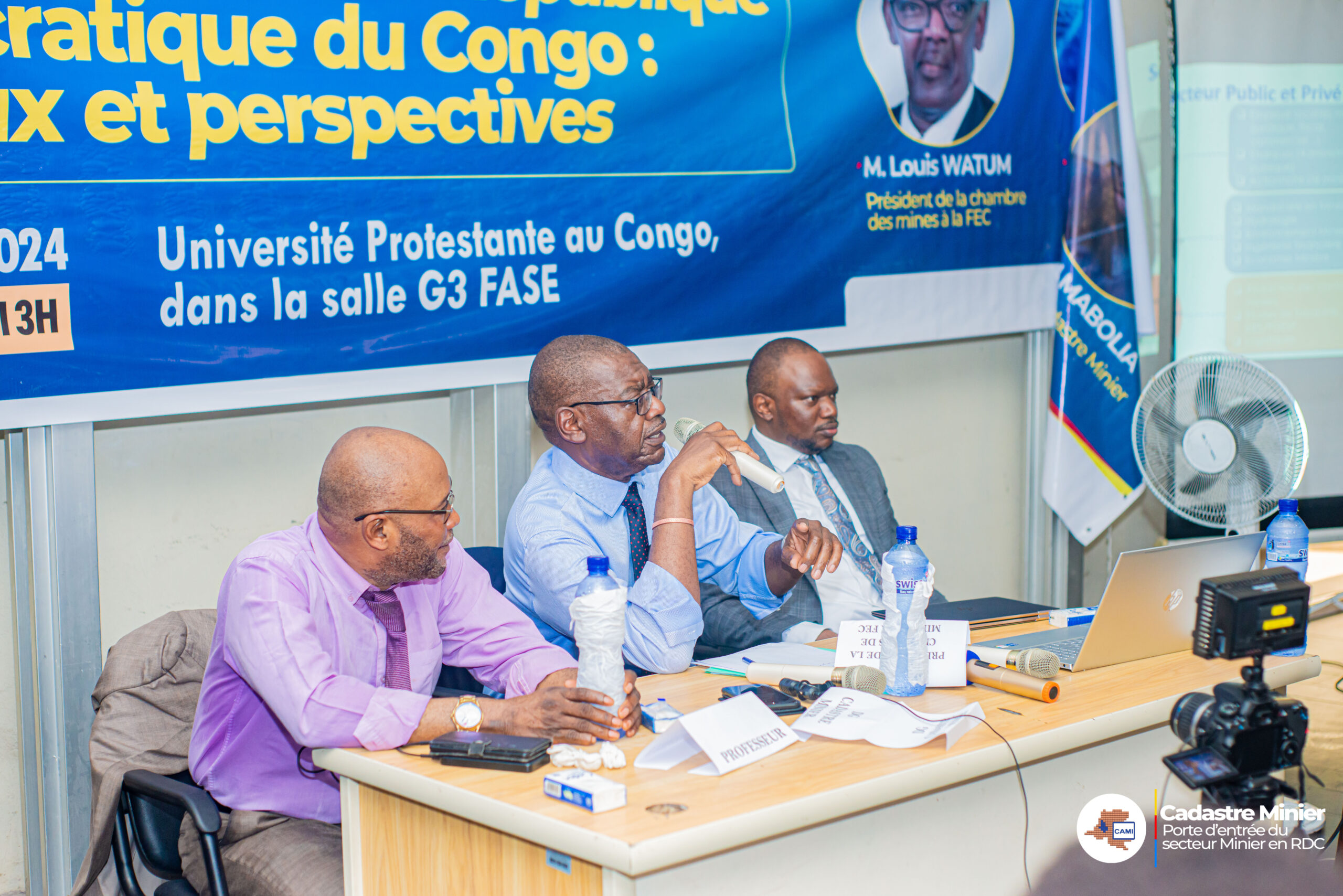 Lire la suite à propos de l’article Le Cadastre Minier en face des étudiants de l’Université Protestante du Congo à Kinshasa