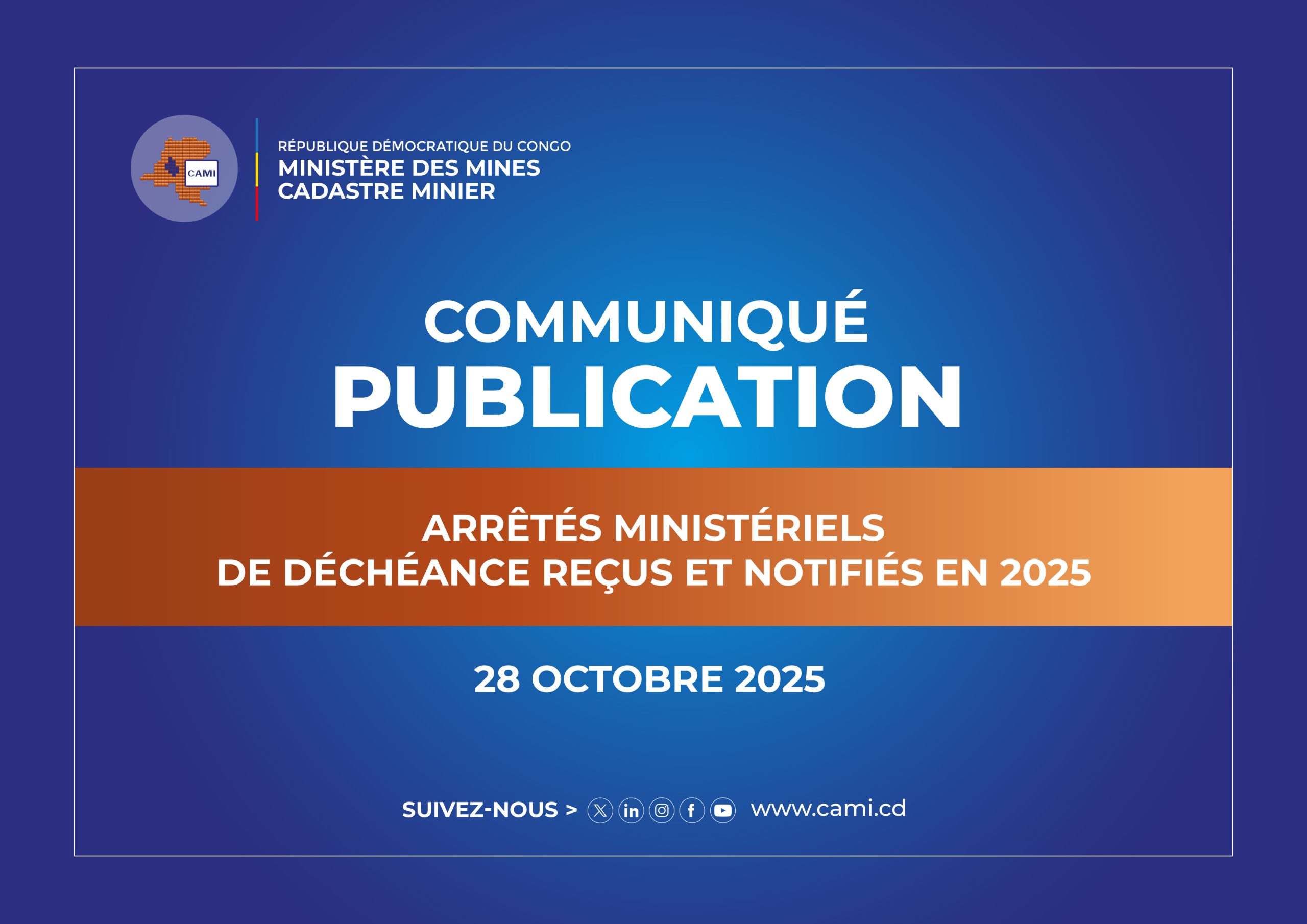 You are currently viewing ARRETES MINISTERIELS DE DECHEANCES NOTIFIES EN 2025