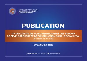 Lire la suite à propos de l’article PV de constat de non-commencement des travaux de développement et de construction dans le délai légal, 27 janvier 2026