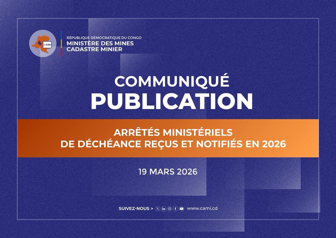 Lire la suite à propos de l’article Liste des Arrêtés ministériels de déchéance reçus et notifiés en 2026