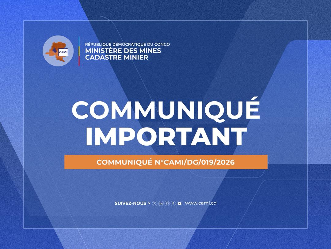 Lire la suite à propos de l’article COMMUNIQUE CAMI/DG/019/2026