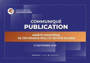 Lire la suite à propos de l’article COMMUNIQUE N°CAMI/DG/028/2026